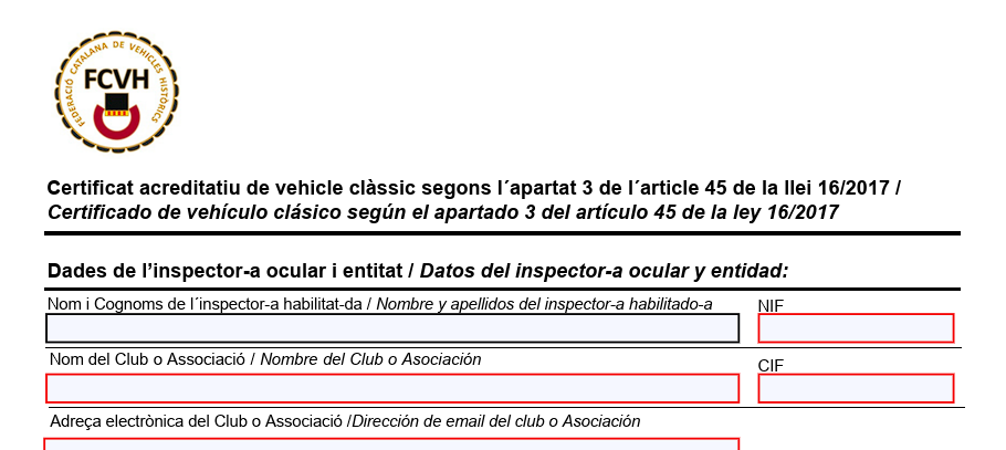 Certificat inspector ocular